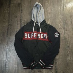 Superdry collective zip and button jacket